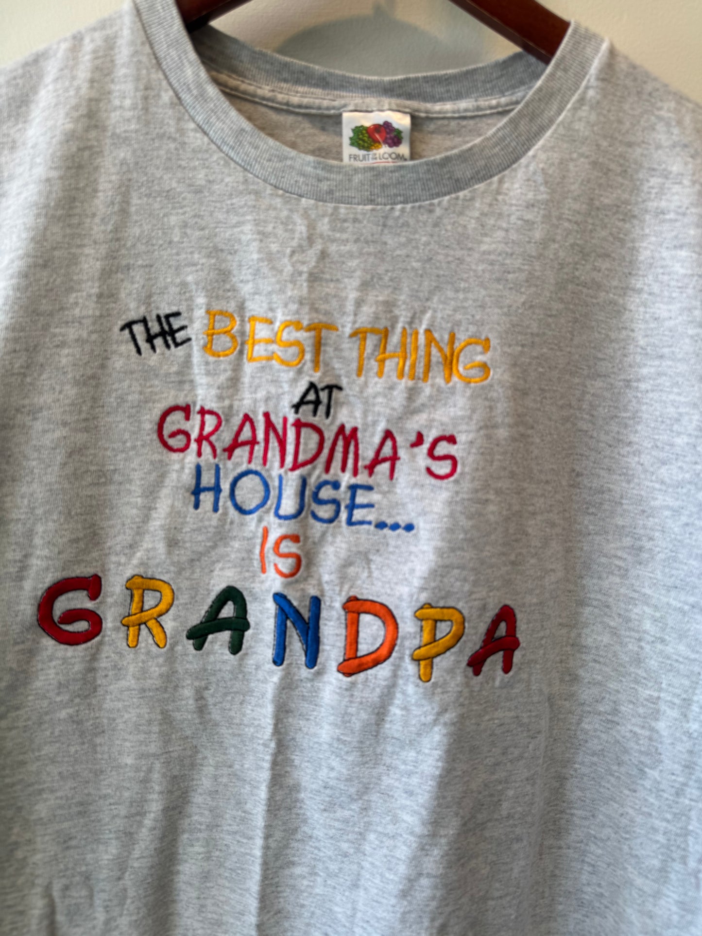 Size XL | embroidered “Grandma’s House / Grandpa” tee