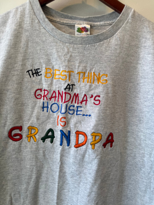 Size XL | embroidered “Grandma’s House / Grandpa” tee