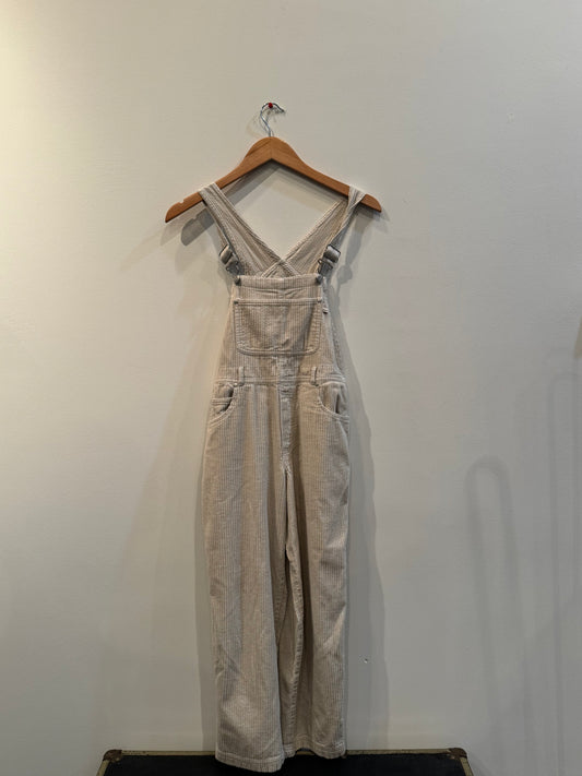Cream Corduroy Overalls