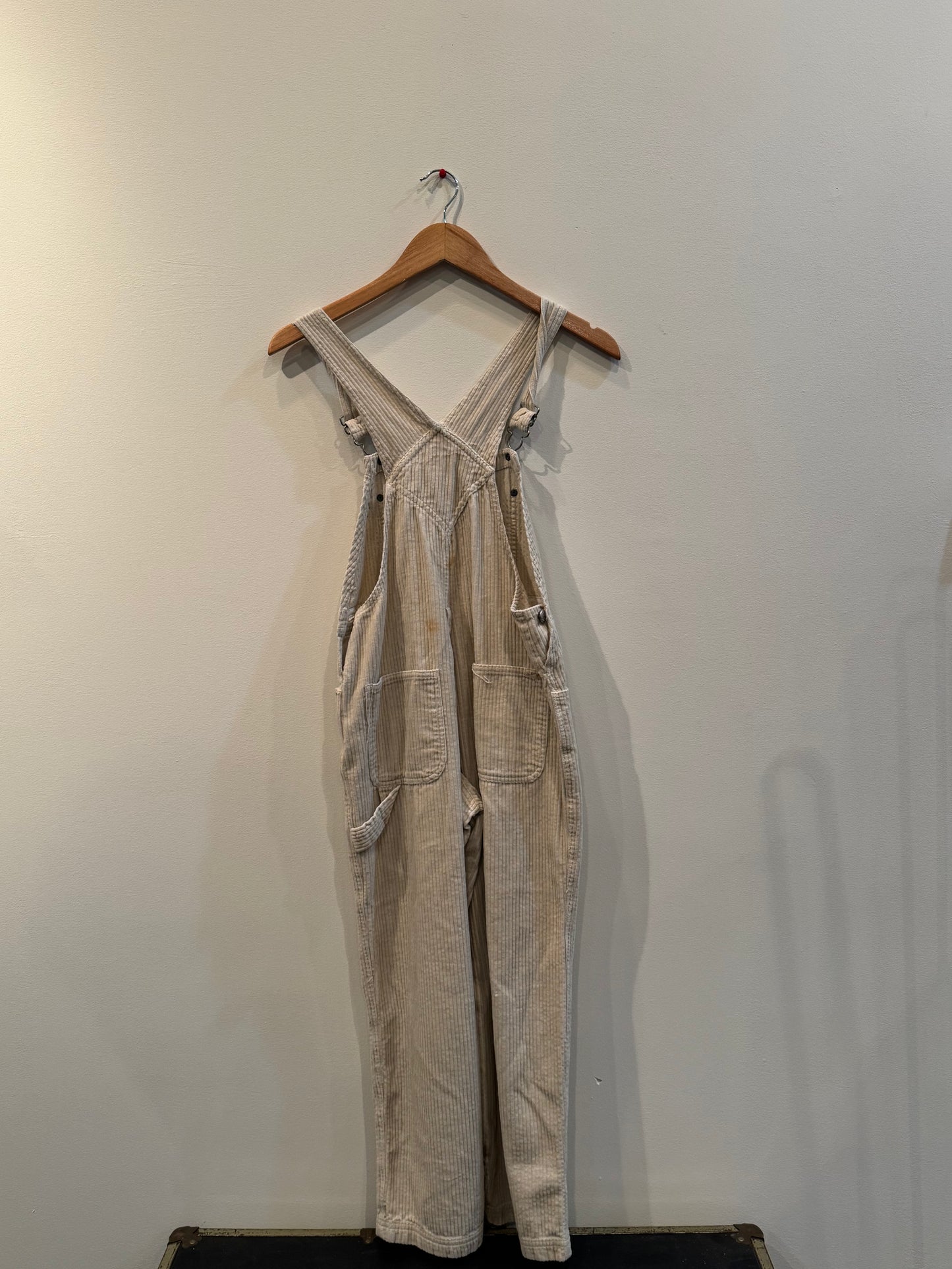 Cream Corduroy Overalls