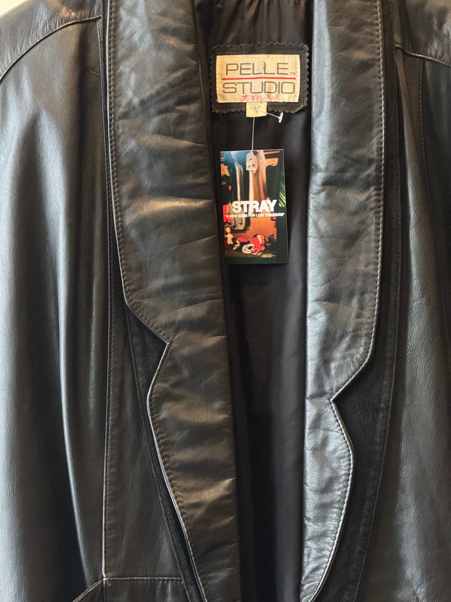 Size M | Leather Trench Coat
