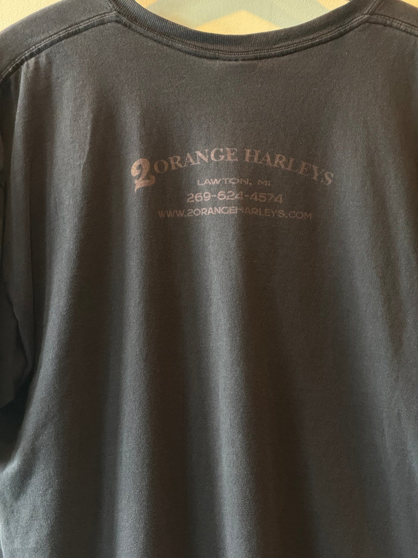 2 Orange Harleys Tee