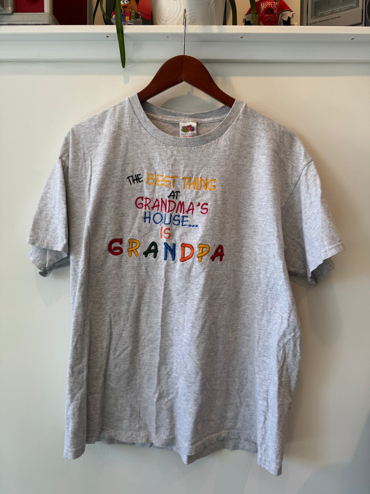 Size XL | embroidered “Grandma’s House / Grandpa” tee
