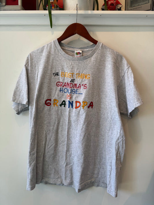 Size XL | embroidered “Grandma’s House / Grandpa” tee