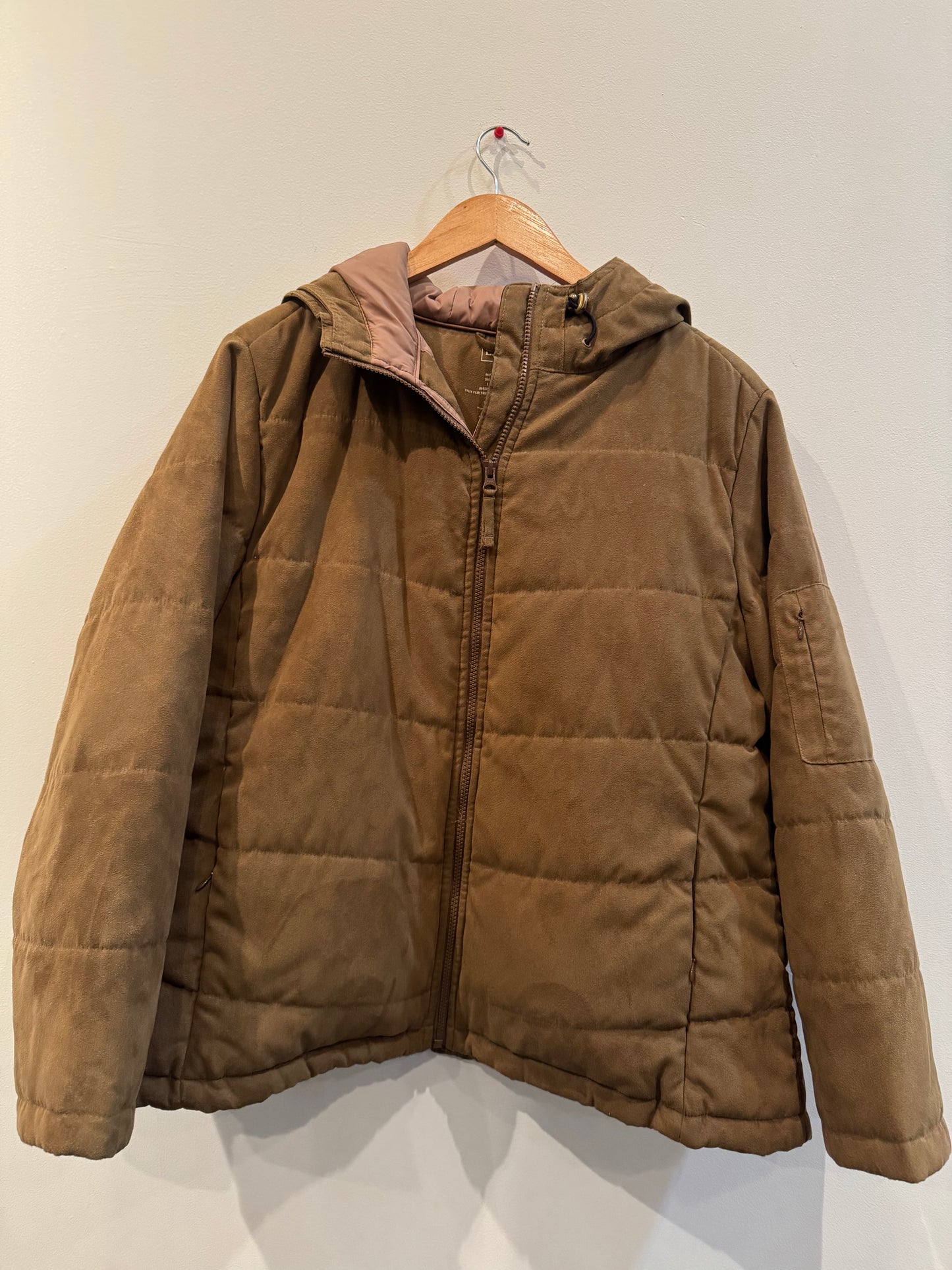 Brown Quilted Puffer Jacket