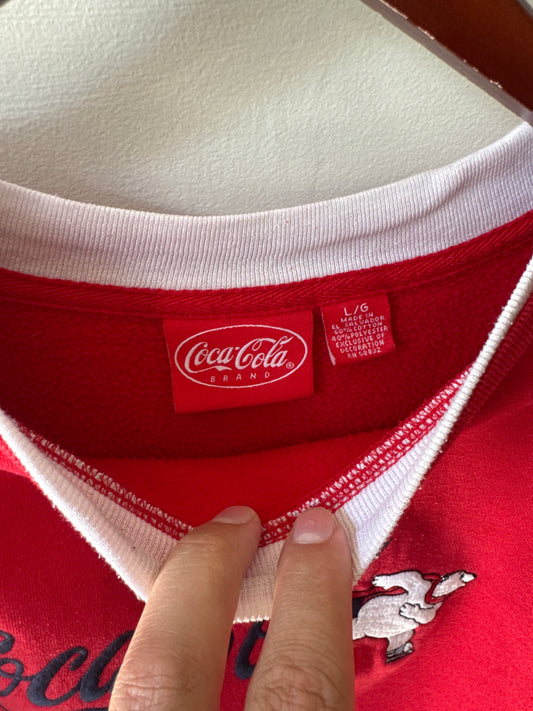 Size L | Coca-Cola polar bear crewneck